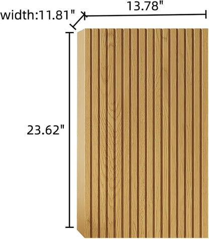 KEIKI Bathroom Wall Cabinet with Soft-Close Doors, Golden Oak | Premium Wood Medicine Cabinet, Narrow Storage Cabinet for Bathroom Kitchen Laundry Room