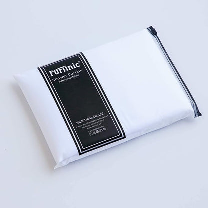 Furlinic Extra Wide No Hook Beige Shower Curtain 108x72 Inch,Polyester Fabric Waterproof Shower Curtain Liner with 14 Plastic Split Grommets,Washable Shower Curtains for Bathroom Hotel Spa Luxury