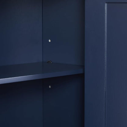 Crosley Furniture Savannah Wall Mounted Bathroom Storage Medicine Cabinet with Shelves, Navy