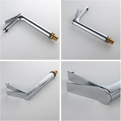 Bathroom Water Faucet Single Hole Faucet for Bathroom Sink Single Handle Hot and Cold Black