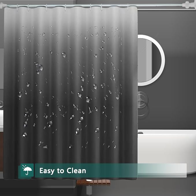 Shower Curtain Liner, 100% Waterproof Peva Shower Curtains with 3 Duty Heavy Bottom Magnets and 12 Rust Proof Grommets, 72x72 Weighted Shower Liner for Shower Stall, Bathtubs