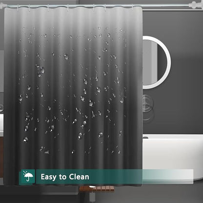 Shower Curtain Liner, 100% Waterproof Peva Shower Curtains with 3 Duty Heavy Bottom Magnets and 12 Rust Proof Grommets, 72x72 Weighted Shower Liner for Shower Stall, Bathtubs