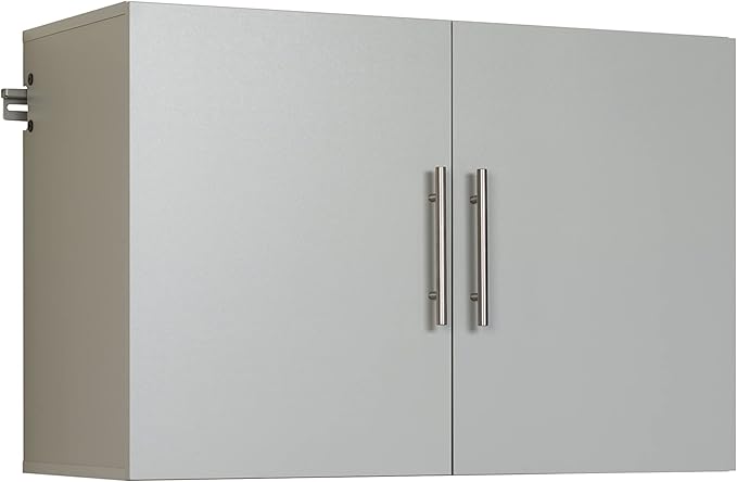 Prepac's HangUps Upper Storage Cabinet - Elegant and Spacious Wall Cabinets to Maximize Your Storage, 36" Size, Classic Light Gray Finish
