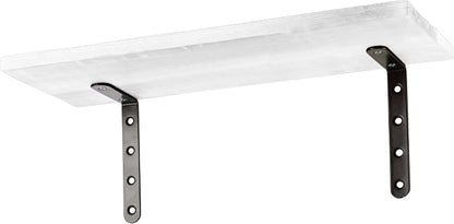 Lavish Home Floating Shelves - Set of 6 Shelves for Living Room, Kitchen, Bedroom, or Bathroom Decor - Wood Floating Shelves for Wall - Farmhouse Wall Décor (White)