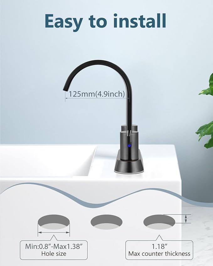 Aolemi Bathroom Faucets for Sink 3 Hole,4 Inch Centerset Waterfall Faucet 2 Handle for Bathroom Sink with Pop-Up Drain and Supply Lines Oil Rubbed Bronze