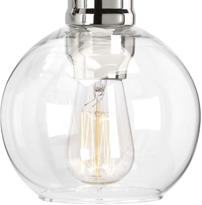 Progress Lighting P300052-104 Hansford Bath & Vanity, 4 Light, Polished Nickel