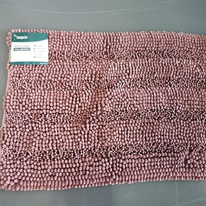 Turquoize Bathroom Runner Rug 20"x59", Soft Absorbent Chenille Bath Rug