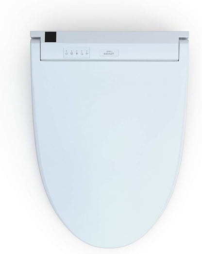 TOTO® WASHLET® C5 Electronic Bidet Toilet Seat with PREMIST and EWATER+ Wand Cleaning, Elongated, Cotton White - SW3084#01