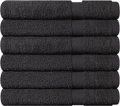 Towel and Linen Mart 100% Cotton Grey 12 Pack Medium Bath Towel Set, Quick Dry, Super Absorbent, Light Weight, Soft Feel, Premium Towels for Hotel, Spa and Bathroom (24 X 48 12 Pack, Grey)
