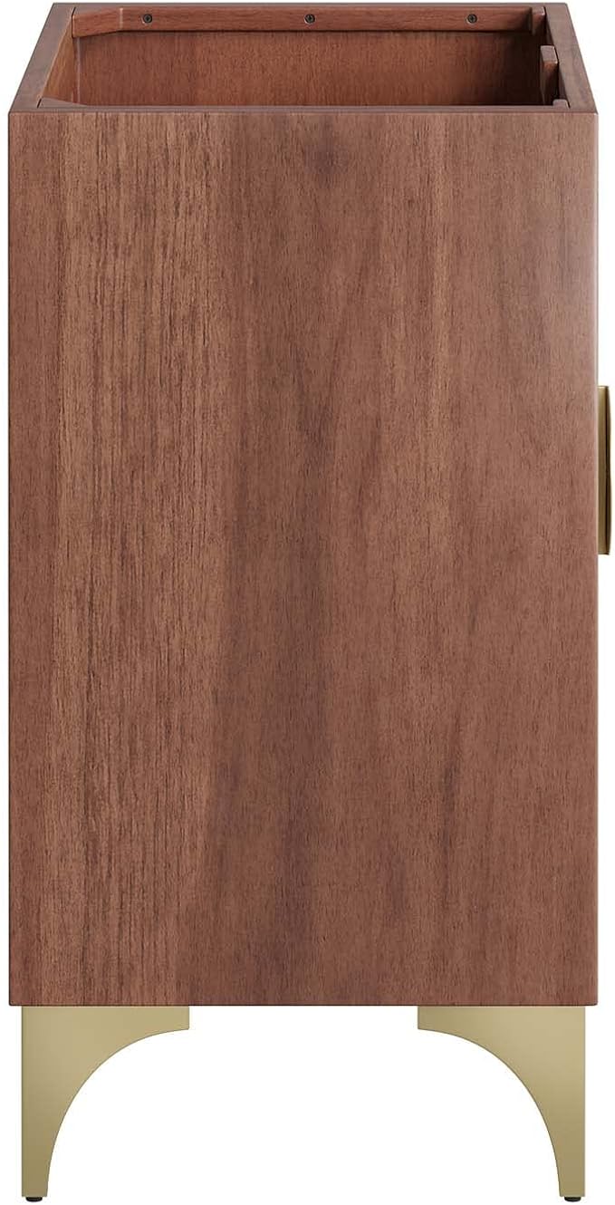 Modway Daylight Bathroom Vanity Cabinet-Sink Basin Not Included, 30 Inch, Walnut