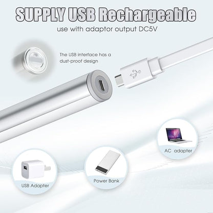 Benature LED Mirror Lights Portable Rechargeable Vanity Light 3 Brightness Touch Control Makeup Light for Bathroom Dressing Room 2 Packs | Portable, Rechargeable, 3 Brightness Levels, Touch Control, For Bathroom Dressing Room