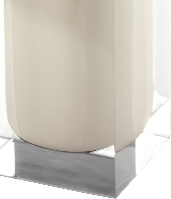 IZOD – Lotion Pump, Hand-Painted Resin with Silver-Tone Pump, Soap or Lotion Dispenser for Bathroom, Kitchen or Vanity (Marina)
