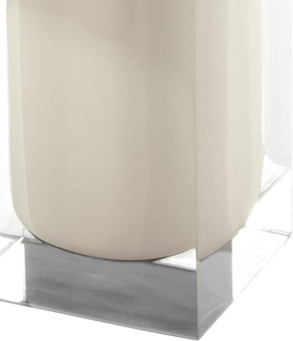 IZOD – Lotion Pump, Hand-Painted Resin with Silver-Tone Pump, Soap or Lotion Dispenser for Bathroom, Kitchen or Vanity (Marina)