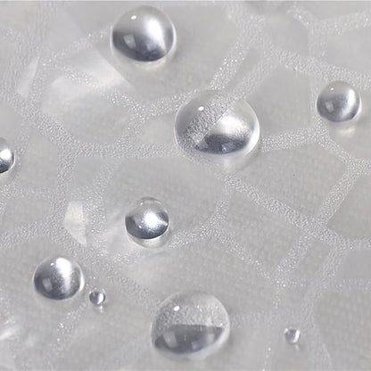 AooHome 54x72 Inch Stall Shower Curtain Liner, EVA 3D Water Cube Narrow Shower Curtain, Water Repellent Shower Liner, Heavy Duty, Semi Transparent