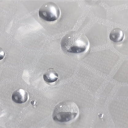 AooHome 48x72 Inch Stall Shower Curtain Liner, EVA 3D Water Cube Narrow Shower Curtain, Water Repellent Shower Liner, Heavy Duty, Semi Transparent