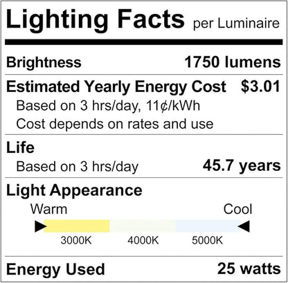 LUXRITE 24 Inch LED Vanity Lights Brushed Nickel Bathroom Light Fixtures 3CCT Selectable 3000K 4000K 5000K Modern Vanity Light Bar Over Mirror 25W 1750 Lumens Dimmable Damp Rated ETL Listed