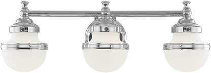 Livex Lighting 5713-05 Oldwick 3 Polished Chrome Bath Light, 24 x 7.25 x 8.25