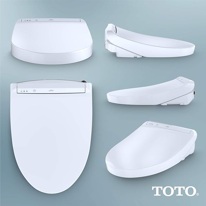 TOTO® WASHLET® K300 Electronic Bidet Toilet Seat with Instantaneous Water Heating, PREMIST and EWATER+ Wand Cleaning, Elongated, Cotton White - SW3036R#01
