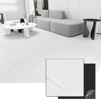 20-Pack 12"x12" Marble Peel and Stick Floor Tiles Waterproof Self Adhesive Vinyl DIY Flooring for Bedroom, Bathroom, Kitchen, RV, Cover 20 Sq. Ft, White Marble