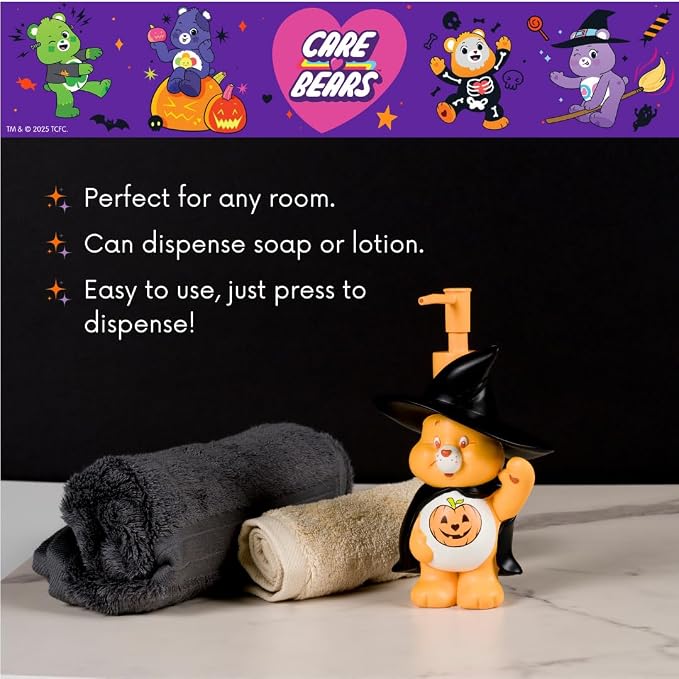 Care Bears Cheer Bear Wicked Witch Halloween Soap/Lotion/Hand Sanitizer Resin Pump Dispenser, 13.93 Ounces, (Officially Licensed Product) by Franco