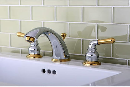 Kingston Brass KB966 Magellan Widespread Bathroom Faucet with Retail Pop-Up, Antique Copper