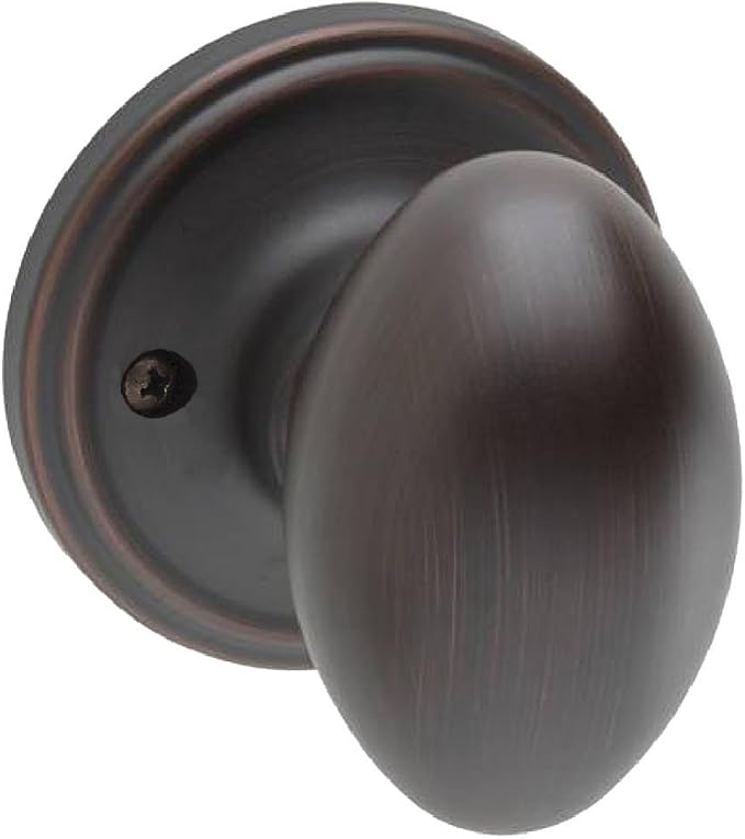 Copper Creek EK2090TB Egg Door Knob, Dummy Function, 1 Pack, in Tuscan Bronze