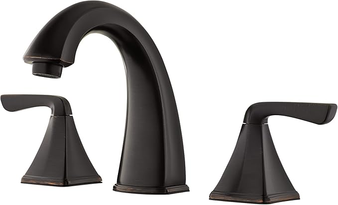Pfister Selia Bathroom Sink Faucet, 8-Inch Widespread, 2-Handle, 3-Hole, Tuscan Bronze Finish, LF049SLYY