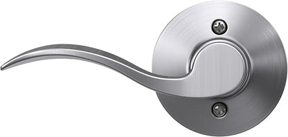 SCHLAGE F170 ACC 626 LH Accent Dummy Lever, Long, Satin Chrome