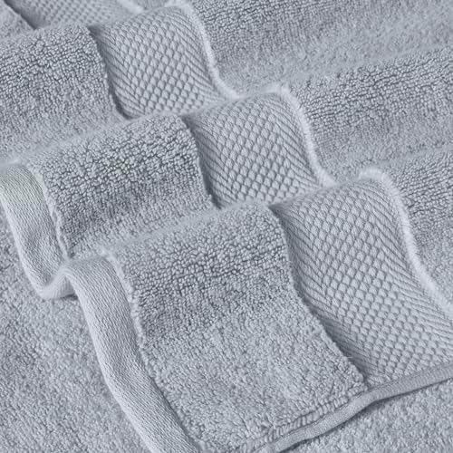 Modern Threads Luxury 6-Piece Quick-Dry Towel Set – Plush & Ultra-Absorbent for Spa-Like Experience, Smoke
