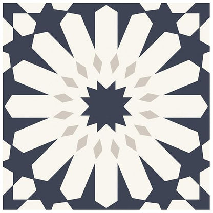 MORCART 20PCS 7.87" x 7.87" Peel and Stick Floor Tile,Dark Blue Floral Look | Self-Adhesive DIY Vinyl Flooring, Removable and Waterproof Tile Sticker for Bathroom, Kitchen, Wall, Bedroom, Stairs