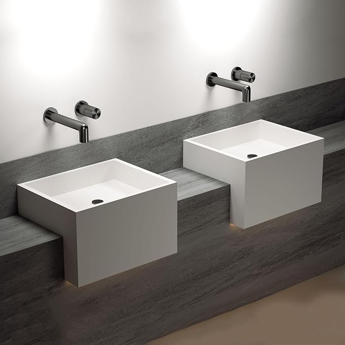 BiaoTeng Concealed Faucets for Bathroom Sinks Single Handle 2 Functions Hot and Cold Bathroom Vanity for Wall Mount Faucet Single Handle Brass Grey