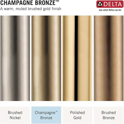 Delta Modern Brushed Gold Single Hole Bar Sink Faucet, Single Handle Prep Sink Faucet, Champagne Bronze 14882LF-CZ