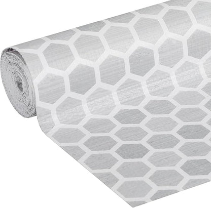 Smooth Top EasyLiner for Cabinets & Drawers - Easy to Install & Cut to Fit - Shelf Paper & Drawer Liner Non Adhesive - Non Slip Shelf Liner - 12in. x 10ft. - 6 Roll Project Pack- Gray Subtle