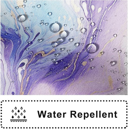 Purple Shower Curtain, Ombre Purple and Blue Marble Shower Curtain for Bathroom Waterproof Abstract Shower Curtain Set with Hooks, 48x72 Inch