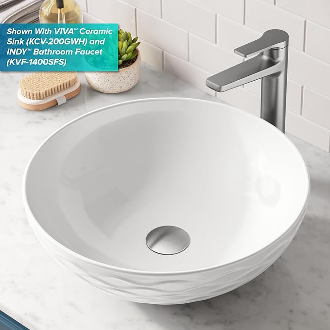 KRAUS Pop-Up Drain in Chrome, PU-10CH
