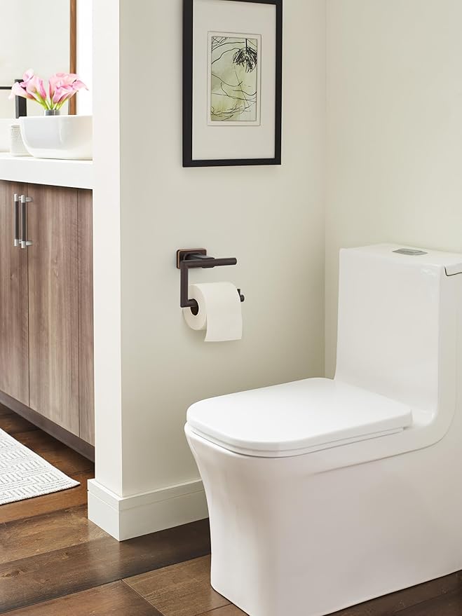 Amerock Bronx Oil-Rubbed Bronze Single Post Tissue Holder, BH26617ORB
