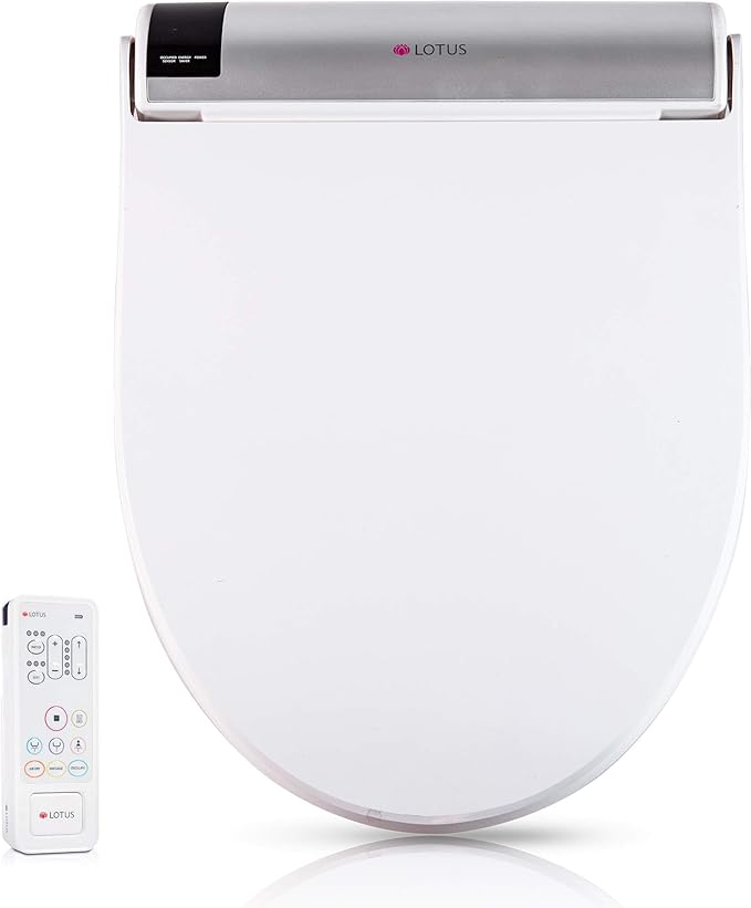 Lotus Bidet ATS-2000 Elongated, Premier Class, Purestream Function(Constipation Relief) Heated Seat With Wireless Remote Control, Unlimited Warm Water, Warm Air Dryer, Made in Korea