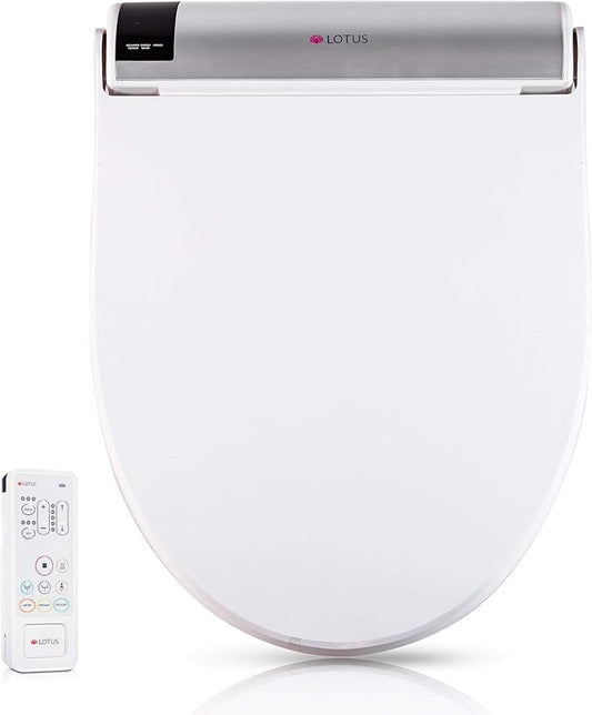 Lotus Bidet ATS-2000 Elongated, Premier Class, Purestream Function(Constipation Relief) Heated Seat With Wireless Remote Control, Unlimited Warm Water, Warm Air Dryer, Made in Korea