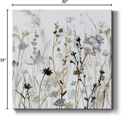 Renditions Gallery Wildflower Mist Wall Art, Premium Gallery Wrapped Canvas Decor, Ready to Hang, 32 in H x 32 in W, Made in America Print (AZS-WC21-19227-R-3232-MK)