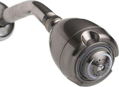 Earth Showerhead - Niagara Conservation | Energy & Water Saving Showerhead (2.0 GPM) High-Efficiency 3-Spray Brushed Nickel Fixed Shower Head (N2920BN)