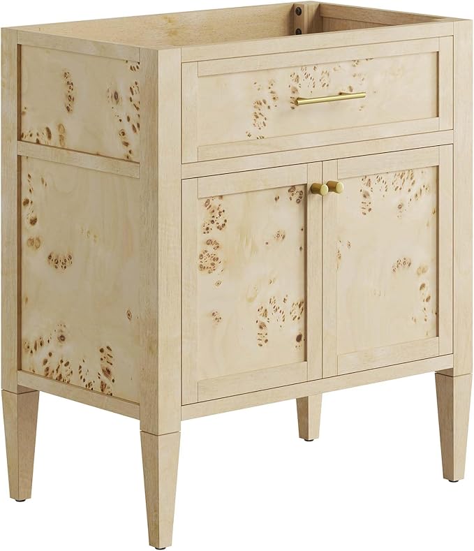 Modway EEI-6138-BUR Elysian 30" Bathroom Vanity Cabinet (Sink Basin Not Included), Burgundy