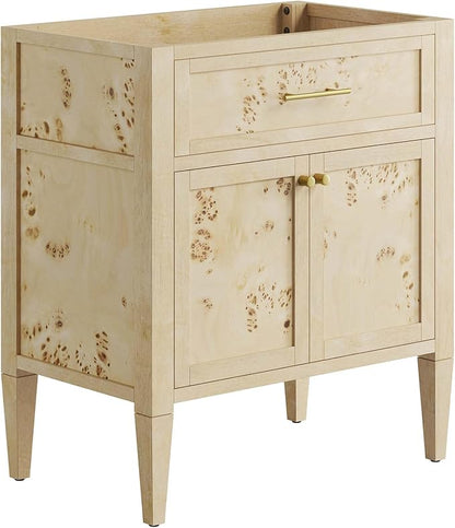 Modway EEI-6138-BUR Elysian 30" Bathroom Vanity Cabinet (Sink Basin Not Included), Burgundy