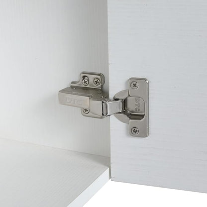 Malwee 18" Floating Bathroom Vanity with Sink, Mordern White Vanity Combo for Small Bathroom, Single Bath Wall Mounted Cabinet Side for Narrow Space, 1 Door and 1 Resin Basin. (005)