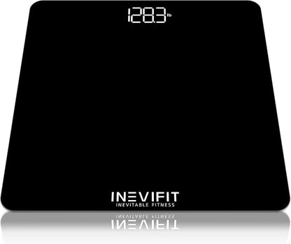 INEVIFIT Premium Bathroom Scale, Highly Accurate Digital Bathroom Body Scale, Measures Weight up to 400 lbs. Includes Batteries