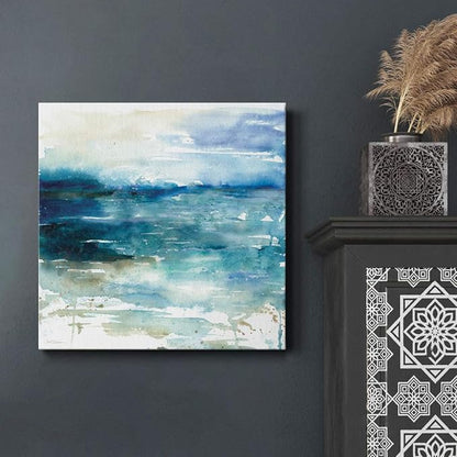 Renditions Gallery Ocean Break Wall Art, Premium Gallery Wrapped Canvas Decor, Ready to Hang, 10 in H x 10 in W, Made in America Print