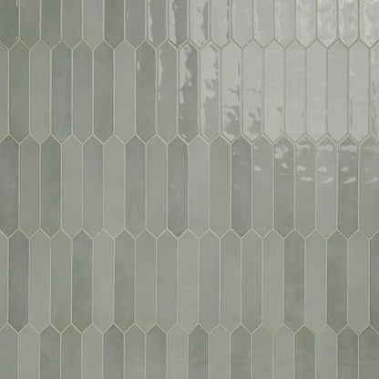 MSI Renzo Jade 2.5x13 in. Glossy Ceramic Picket Wall Tile – Bathroom, Kitchen Backsplash, Accent Wall, Shower Walls