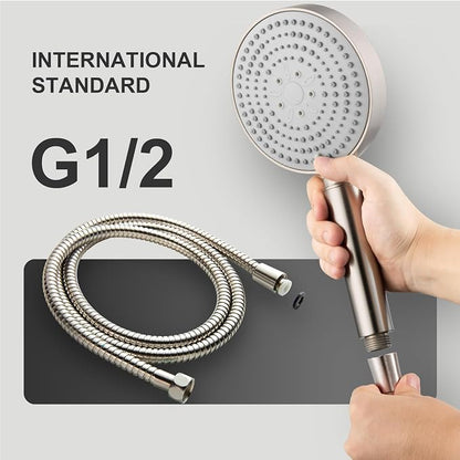 OFFO Filtered Shower Head with Hose, 20 Stage Shower Head with Filters for Hard Water with 60" Stainless Steel Hose, 6 Modes High Pressure Shower Head to Remove Chlorine, Brushed Nickel