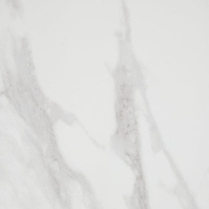 Daltile Perpetuo 12" x 12" Marble Look Porcelain Floor Tile in Matte Brilliant White for Kitchen, Bathroom, Living Room Floors | (13 PC Per Carton) (12.22 SQFT Per Carton)