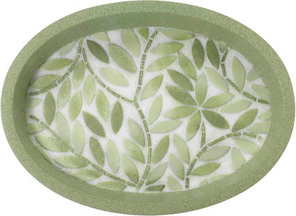 Avanti Linens - Soap Dish, 100% Hand-Painted Resin Bathroom Accessories, Botanical Home Decor (Stratford)