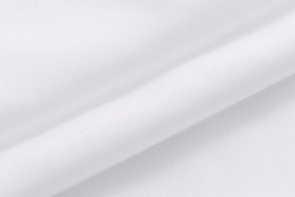 N&Y HOME Fabric Shower Curtain or Liner with Magnets - Washable Hotel Quality Cloth Shower Curtain for Bathroom - White, 71x72